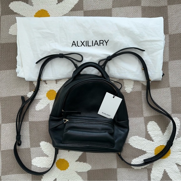 Aritzia Handbags - ARITZIA | Auxiliary Leather Mini Backpack NWT